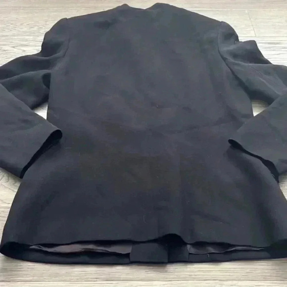 Selina | Black 100% new wool vintage blazer with curly lamb lining - Picture 14 of 14